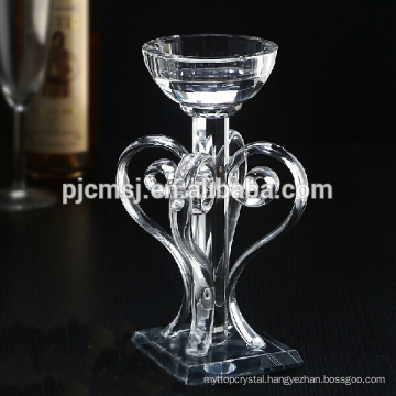 Home decoration cheap crystal candle holder